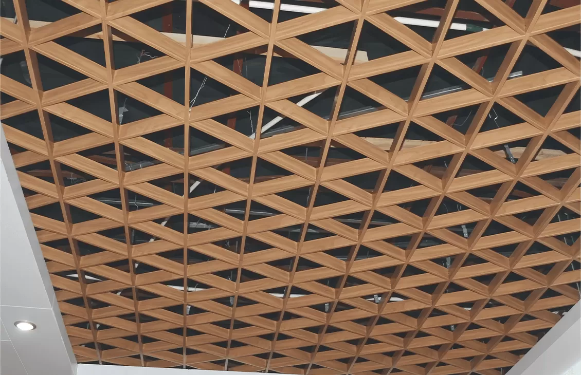 Грильято Треугольное ячейка 150х150х150 мм Грильято Треугольное ячейка 150х150х150 мм