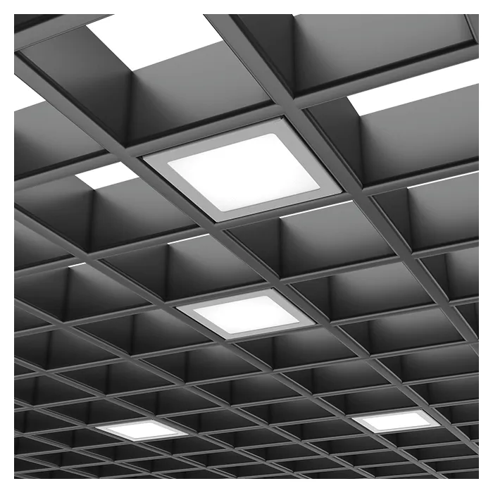 Комплект светильников Грильято Тетрис x1 для ячейки 200x200 20Вт 5000К Опал Белый Комплект светильников Грильято Тетрис x1 для ячейки 200x200 20Вт 5000К Опал Белый