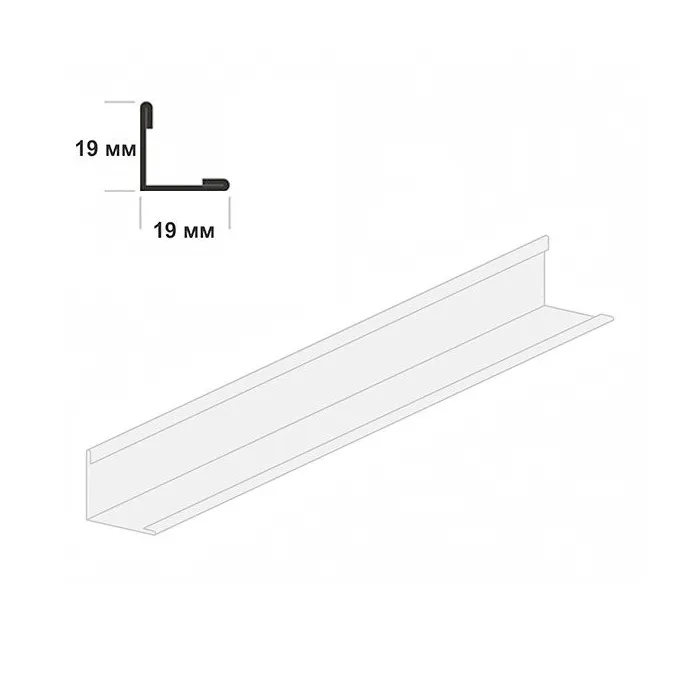 Пристенный молдинг Armstrong Bajkal Zn белый 19х19х3000 мм Пристенный молдинг Armstrong Bajkal Zn белый 19х19х3000 мм