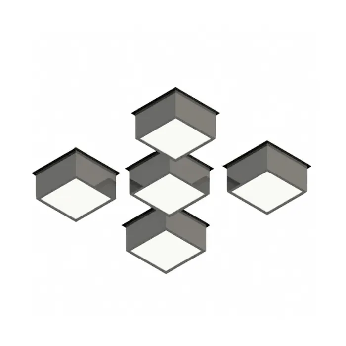 Светильник Pelin PIX Грильято для ячейки 100х100 6Вт 5000К Опал Черный матовый Светильник Pelin PIX Грильято для ячейки 100х100 6Вт 5000К Опал Черный матовый